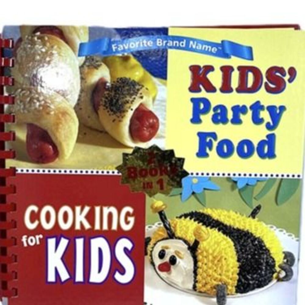 Kids’ Party Food / Cooking for Kids Spiral Cookbook 2 in 1 Recipes Book